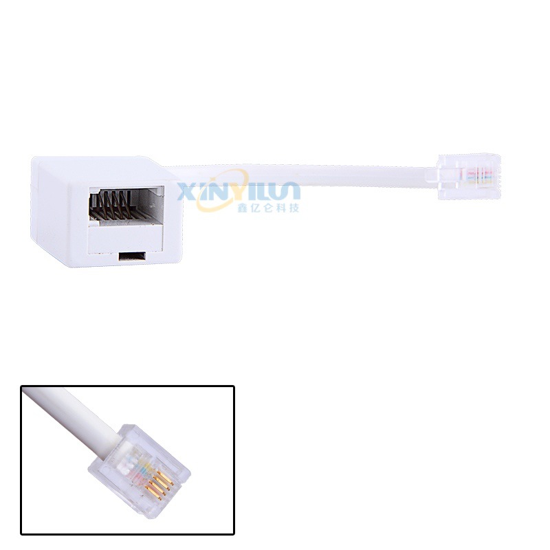 Meizhong to British female RJ11 to RJ11 UK US to British telephone adapter British BT four-core