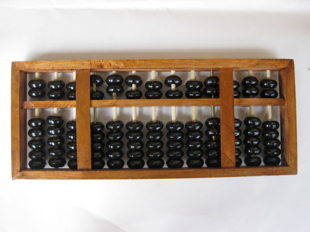 On the second and fifth elementary school students Abacus medium. Vintage Second Grade Student Abacus Wooden Box