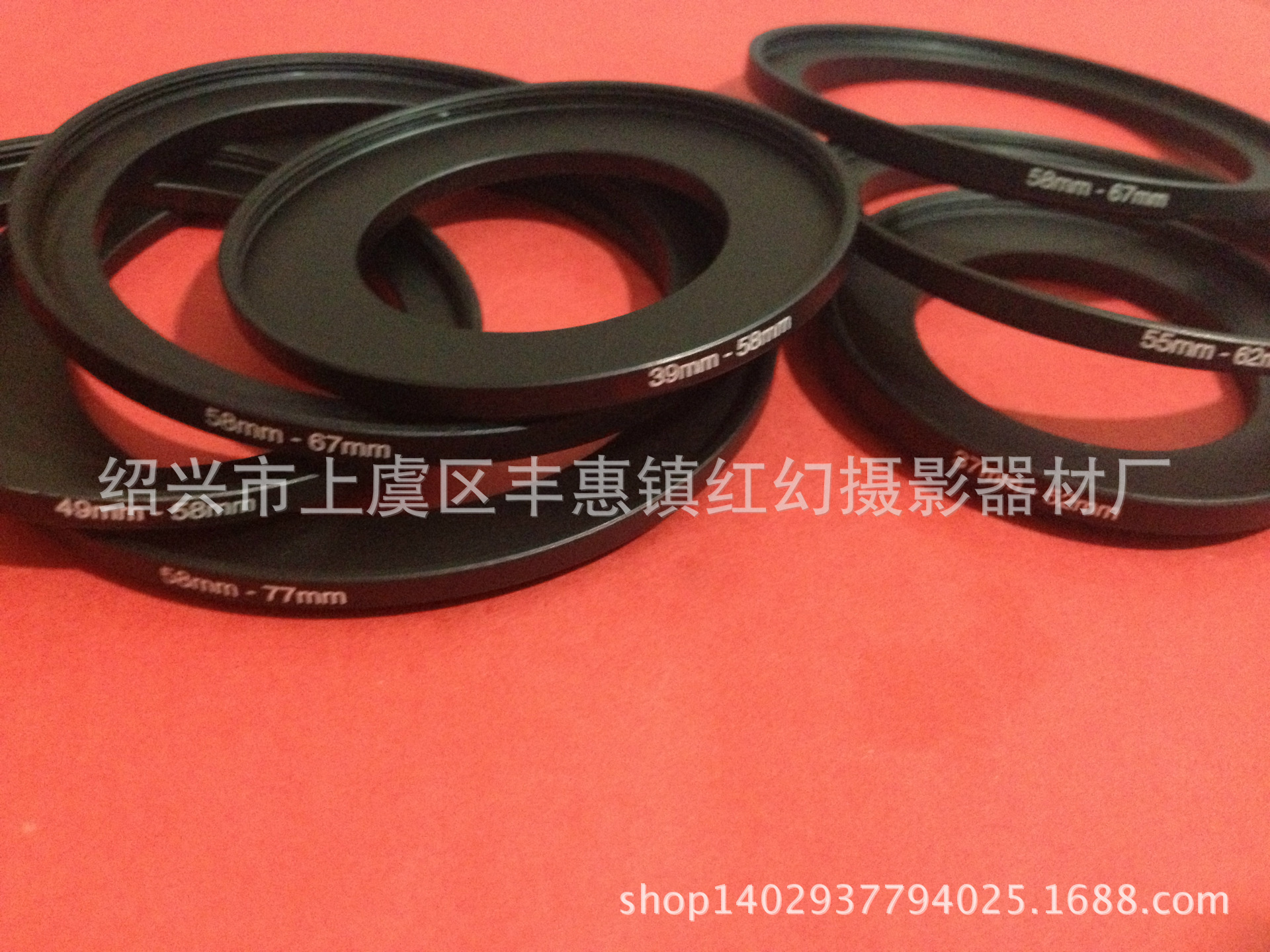 Filter Adapter Ring, Lens Adapter, Suitable for Various Cameras, 37-82-37, 18-piece Set, 132 Grams