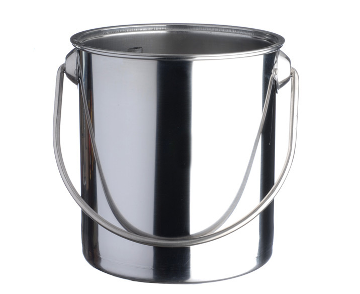 Stainless steel tea bucket thickened stainless steel tea bucket trash can