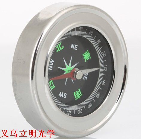 60мм металлический компас из нержавеющей стали, многофункциональный военный компас на английском, компас для студентов для активного отдыха