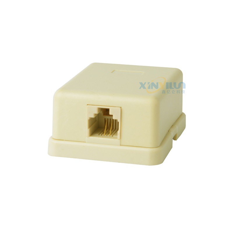 6P4C telephone junction box RJ11 single hole junction box American telephone junction box RJ11 splitter