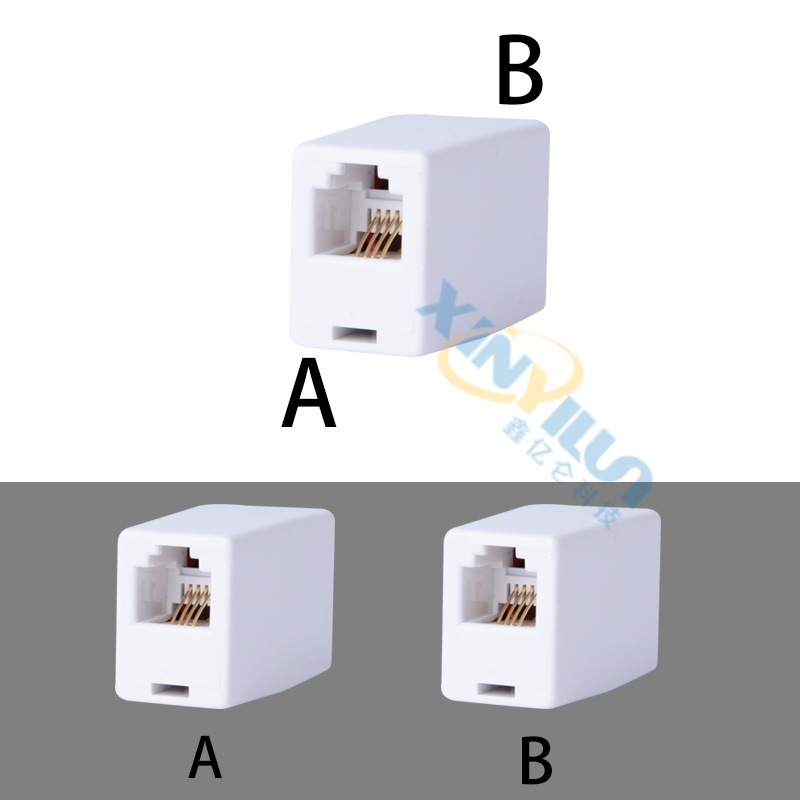 Телефонное прямое соединение RJ11 телефонная линия соединение американская телефонная линия соединение удлинитель 6P4C белая розетка