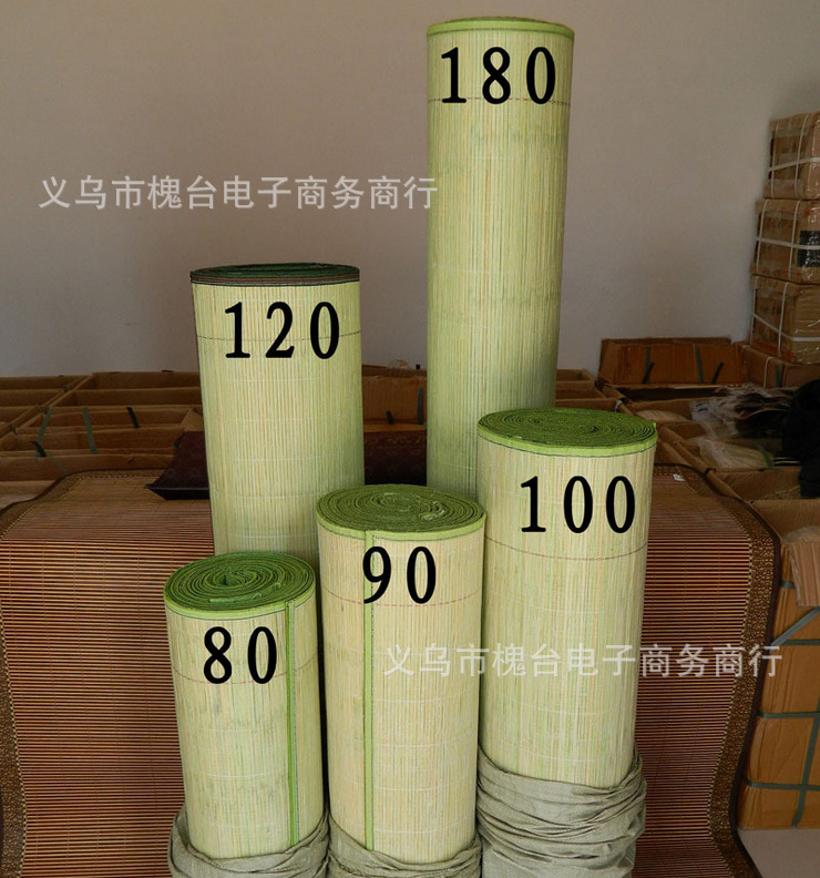 Летний мат для студентов, верхний и нижний бамбуковый летний мат, многомодельный средний зеленый мат