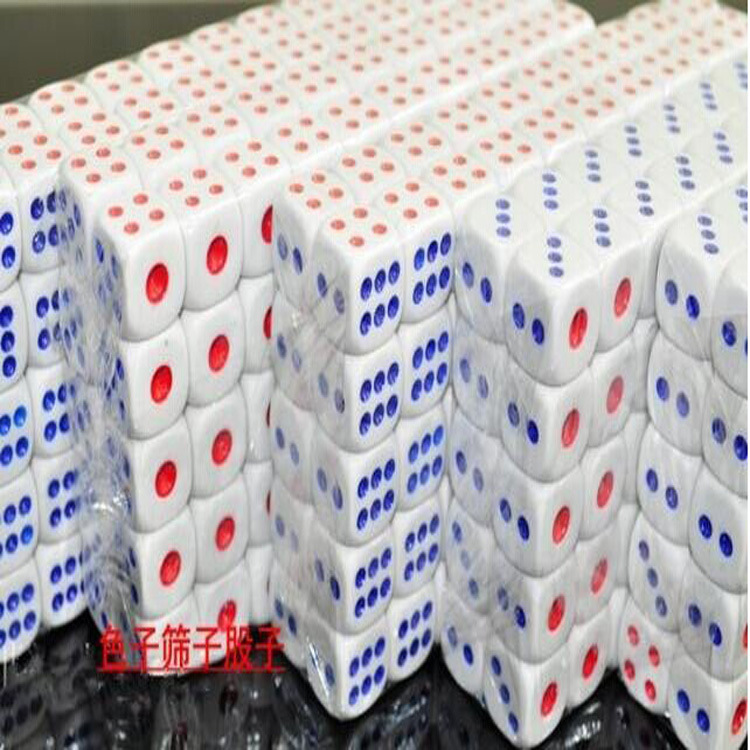 Plastic Dice Ktv Bar Dice Point Sieve Entertainment Pitcher Teaching Aids Dice Dice Production by Yourself