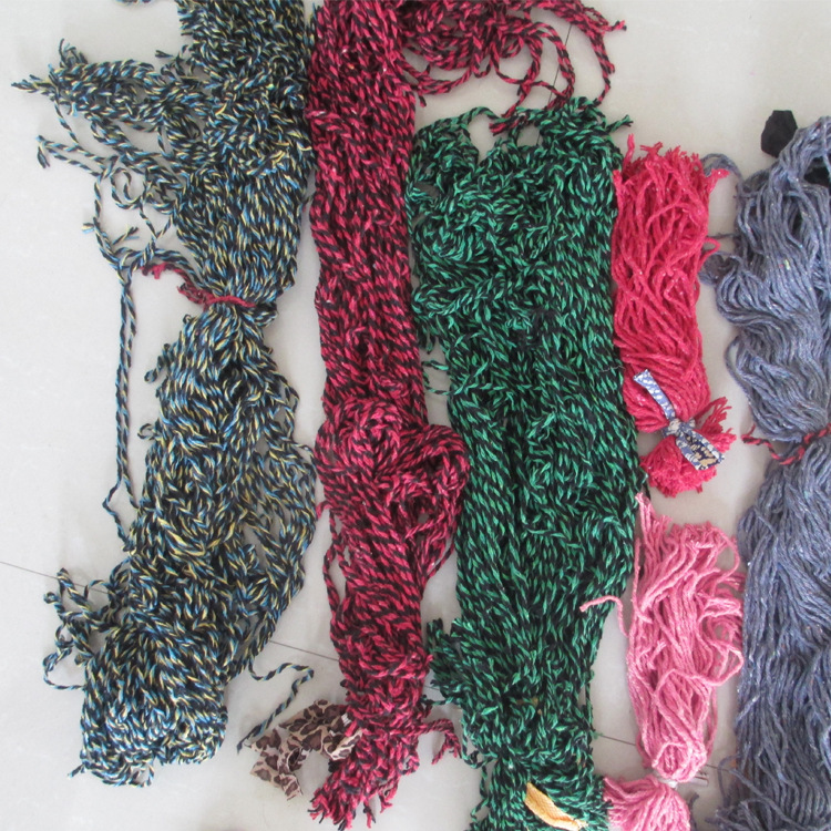 Ply Mop Yarn Colorfulful Ply Mop Rope Chemical Fiber Long Cloth Mop Line Mop Rope Bundled Bricks and Trees