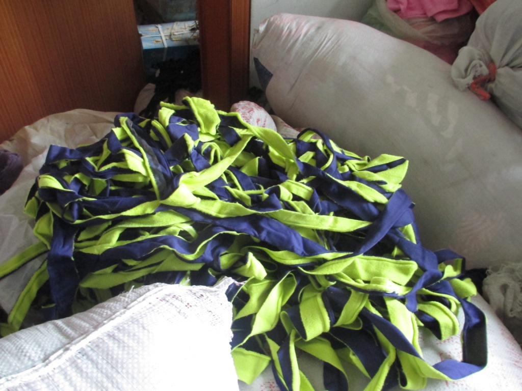 Factory Wholesale Chemical Fiber Cloth Strips Light Color Dark Flowering Cloth Strips Rag Cleaning Waste Cloth