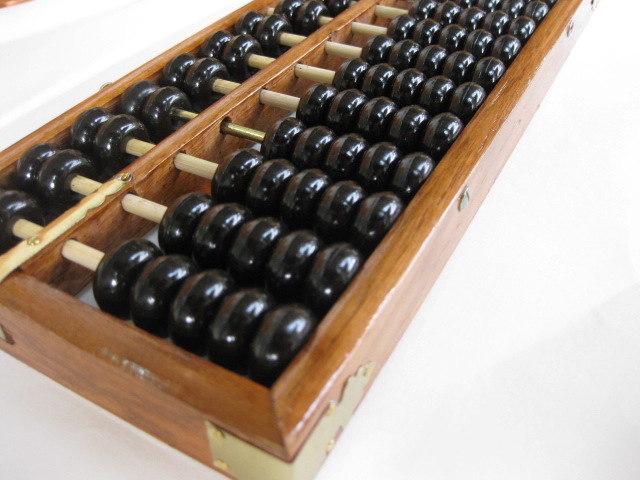 On the second and fifth elementary school students Abacus medium. Vintage Second Grade Student Abacus Wooden Box