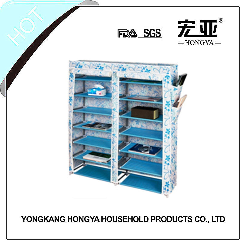 Простой комбинированный обувной шкаф, многоуровневый 8888