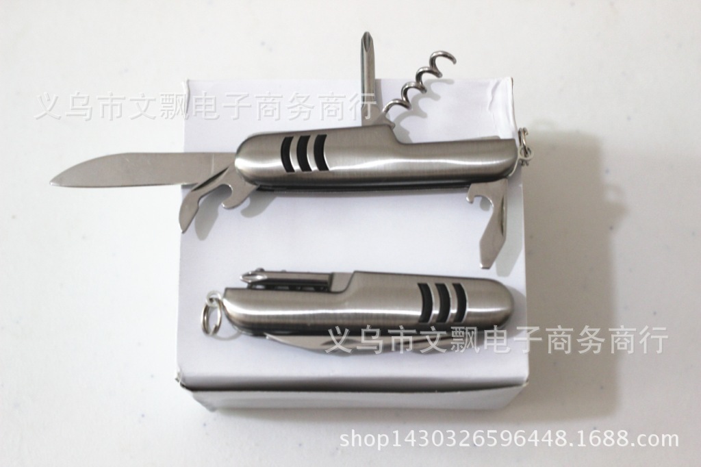 Small 5 open army knife multifunctional Swiss army knife outdoor fruit knife folding knife Swiss army knife