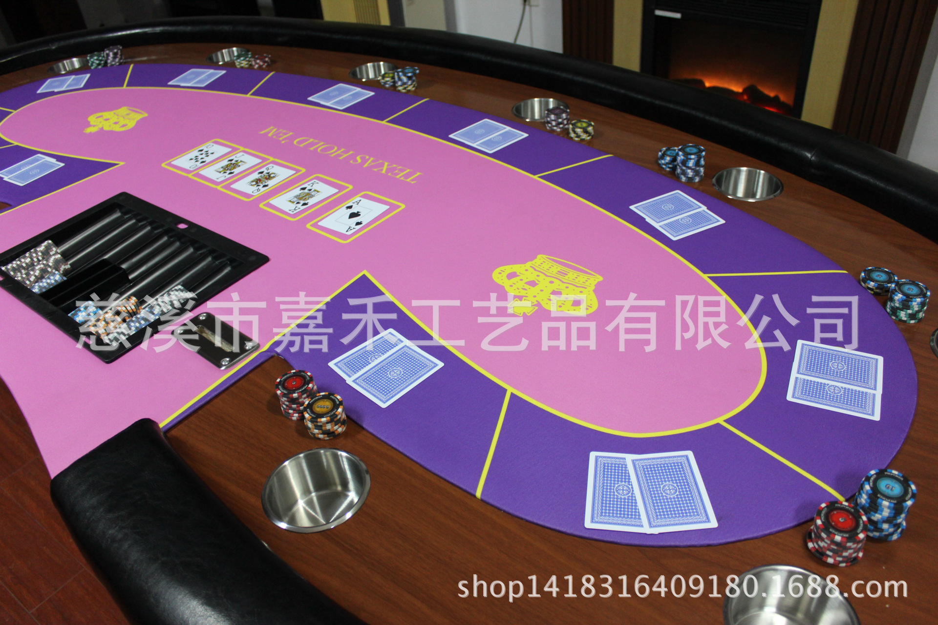 2019 New Texas Hold'em Poker Table, Entertainment Chess and Card Poker Table, Size and Color Can Be Customized