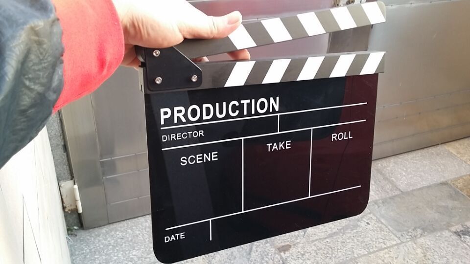 Film racket board field board shooting board black and white strip field board acrylic english free shipping YX-3HH