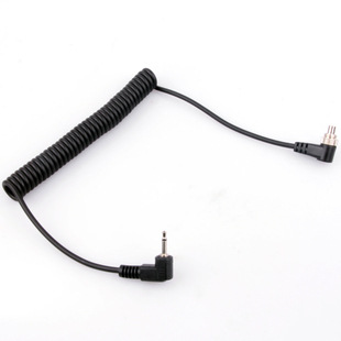 Camera flash trigger flash PC cable length: stretching about 100cm 2.5 heads