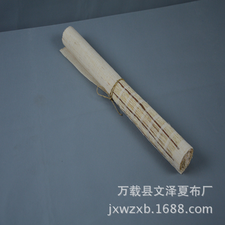 Handmade Ramie summer cloth gray white beige table runner simple ordinary pastoral style call order