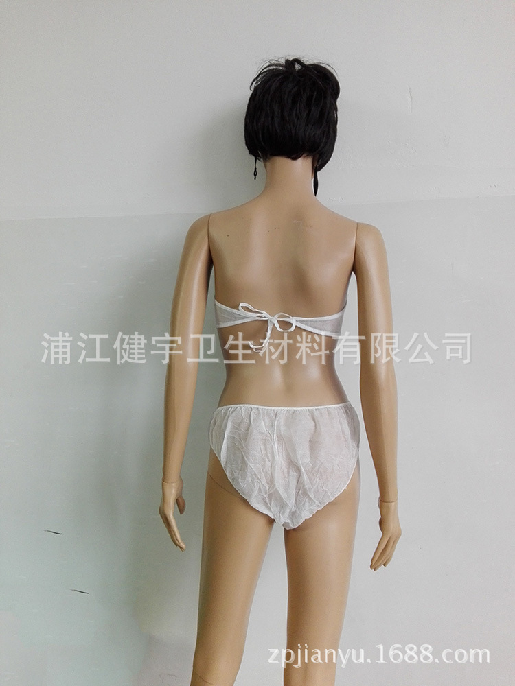 Disposable Non-woven Bra Underwear Set Sauna/SPA/Foot Bath/Beauty Salon Sweat Steaming Chest Wrapping Underwear