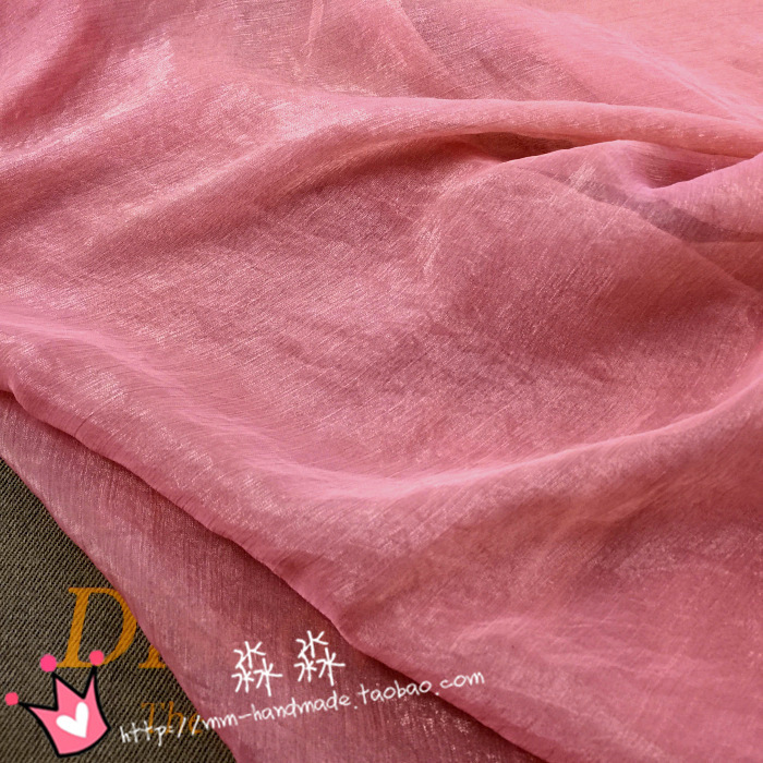 Тонкая ткань из лотосового корня, крепдешин, блестящий шифон, элегантная ткань для одежды