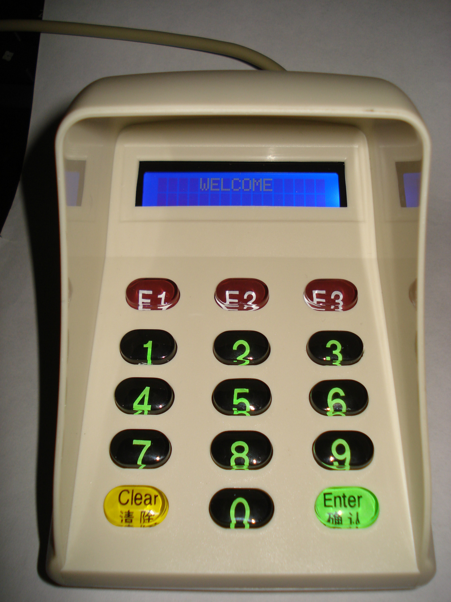 цифровая клавиатура с голосовым паролем, защищенная от подглядывания, с USB-портом и 15 клавишами