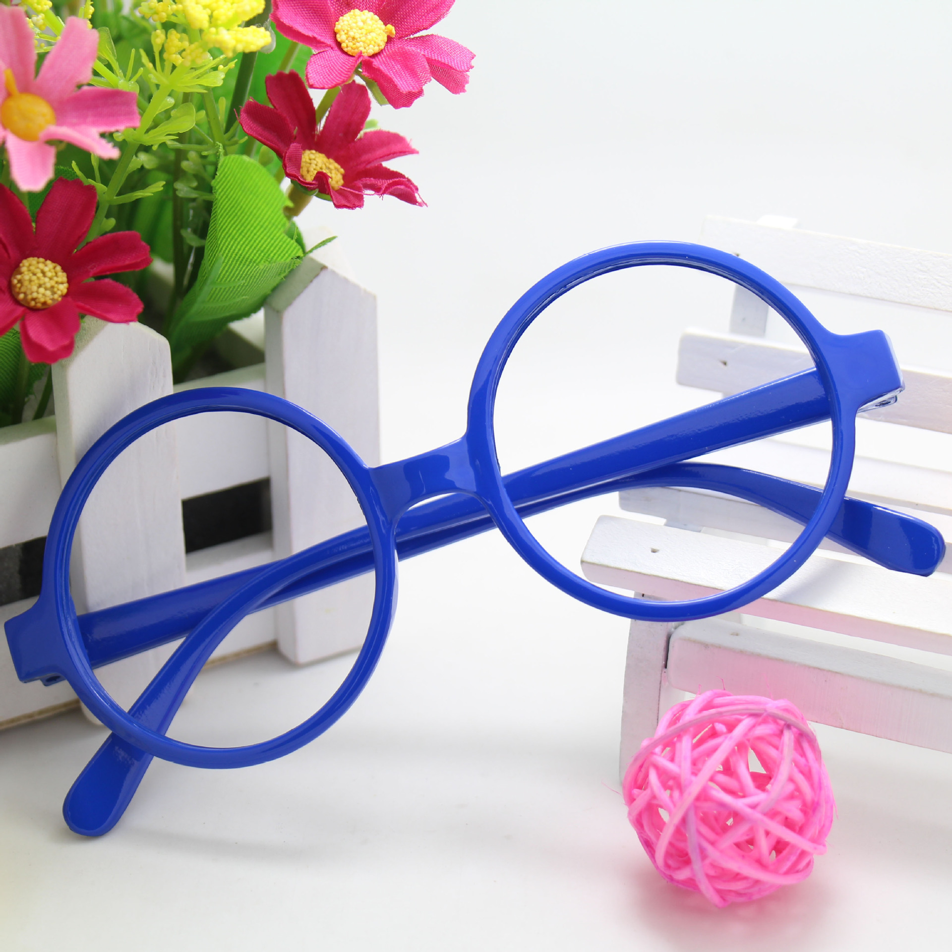 Alalei Harry Potter Children's Glasses Frame Trendy Round Retro Baby Decoration Tiktok Internet Popular Explosions Small Grapes