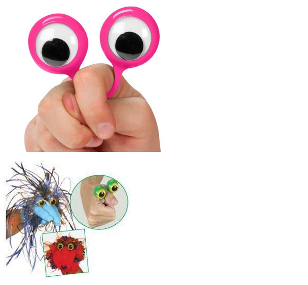 Professional Manufacturing Halloween Toys Mini Finger Big Eyes Ring Gacha Big Toys Small Toys Small Gifts