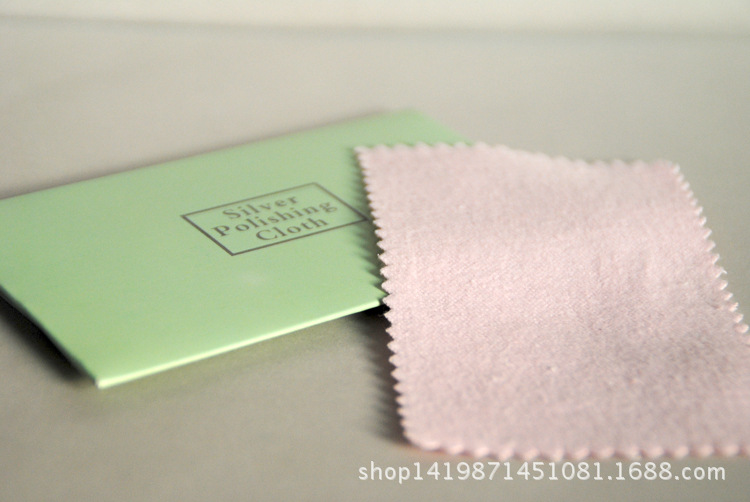 Factory wholesale 7 * 10cm TIF packaging silver cleaning cloth pure cotton soft color random delivery nationwide free shipping
