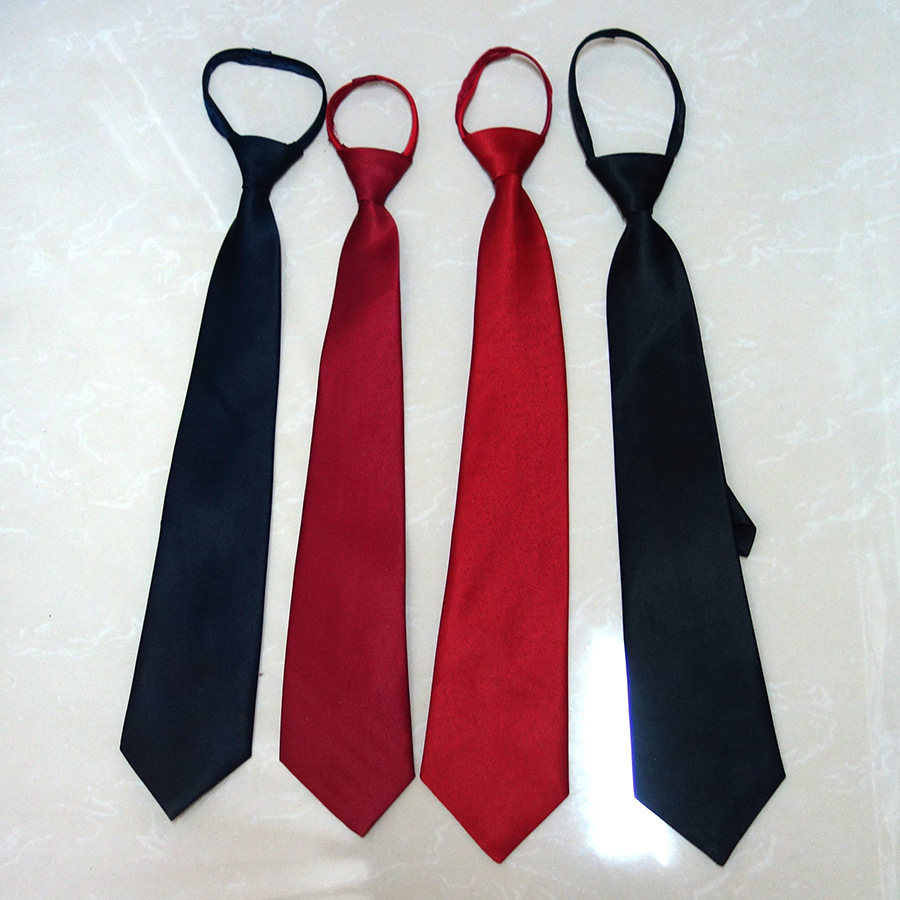 Оптовая продажа 45см мужского галстука на молнии выпускного вечера галстук для охраны с логотипом