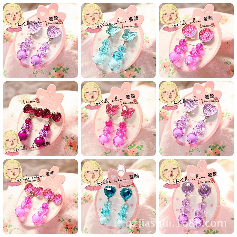 Оптовая корейская версия детских резинок для волос с сердечками