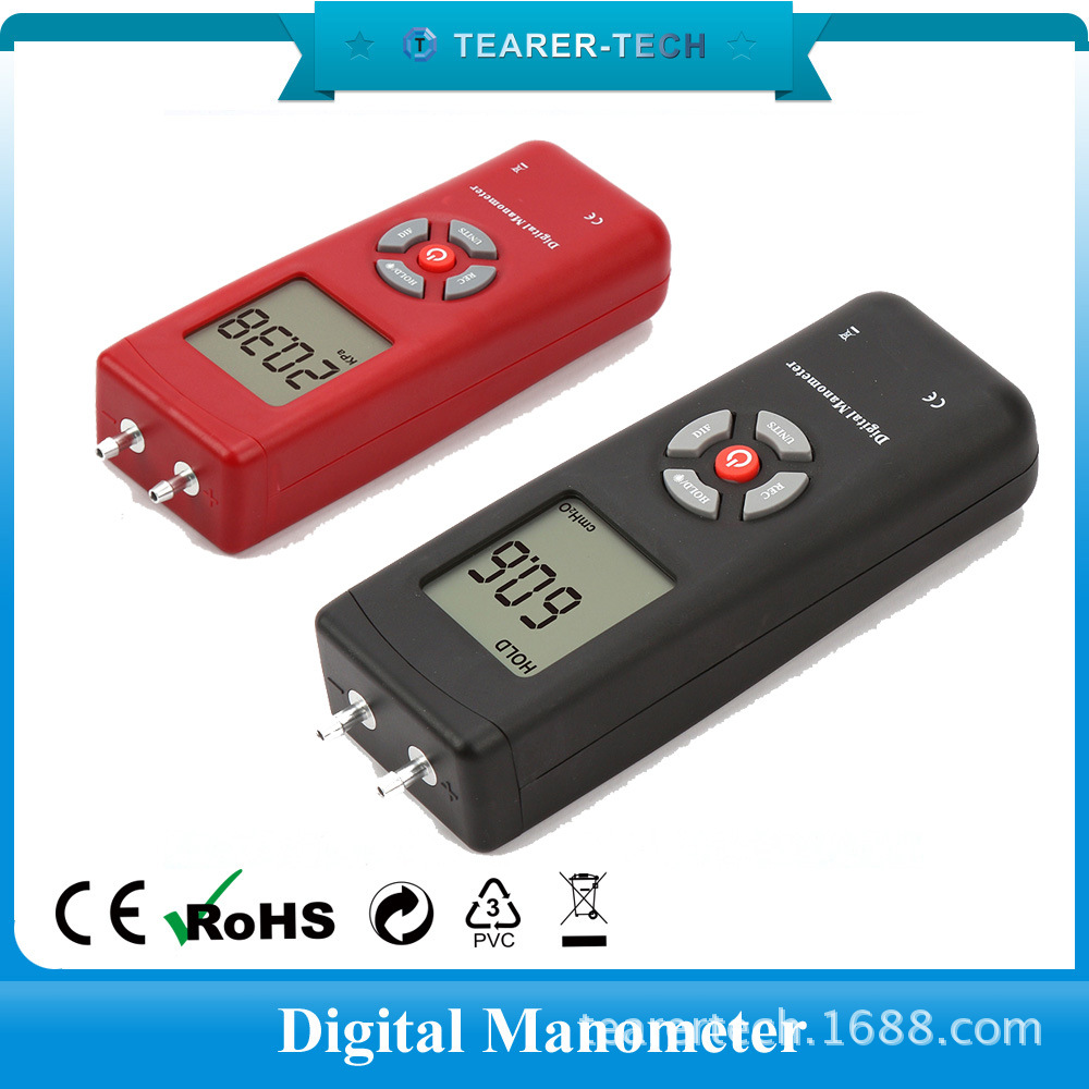 ManUfactUrer Digital Micro Differential PressUre GaUge, Handheld U-shaped Manometer, PressUre Tester