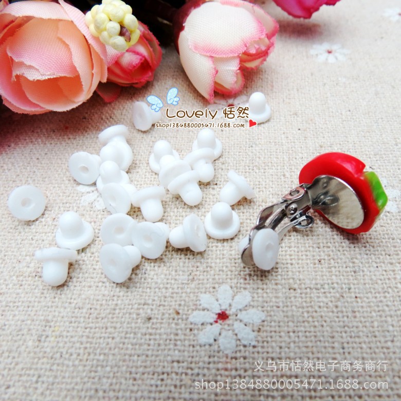 Безболезненные клипсы для ушей для детей, силиконовые заглушки, аксессуары для серьг, материалы для детских украшений