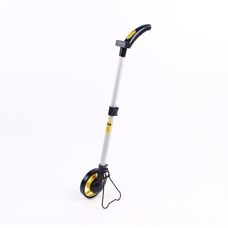 Manufacturer's Supply Digital Hand Push Distance Measuring Wheel 10000m Digital Display Distance Meter Digital Digital Display Small Wheel Distance Measuring Vehicle