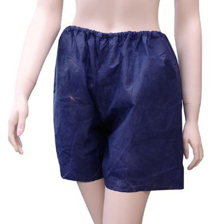 Одноразовые шорты черного и синего цвета, нетканые шорты, здоровье, боксеры, шорты для сауны, непрозрачные