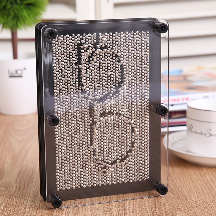 pinart Rectangular Metal Varied Needle Painting Hand Model 3d Handprint Clone Model Face Model Educational Toys Small Gifts