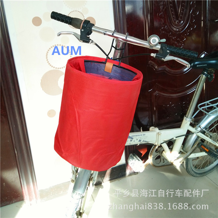 Supply bicycle folding basket basket hanging basket cloth basket cloth basket cloth bag cloth basket