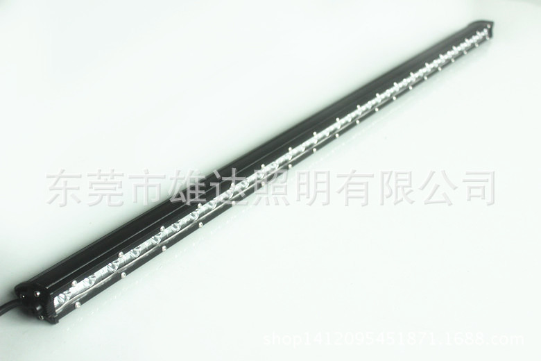 Car led ultra-thin small single row off-road modified roof strip spotlight ultra-thin front bumper middle net auxiliary fog lamp 90W