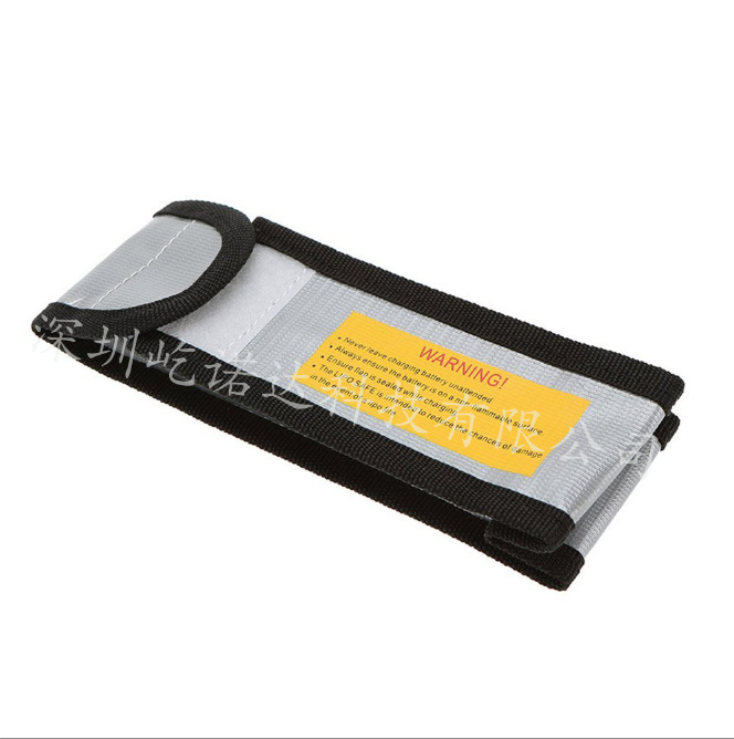Model Aircraft Lithium Battery Explosion-Proof Bag Fire-Retardant Safe Charging Protection High Temperature Resistant Stereo Bag 125*64*50mm