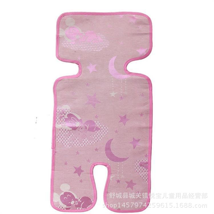 Baby stroller mat cushion children's car seat cushion bamboo charcoal ice silk breathable baby car mat