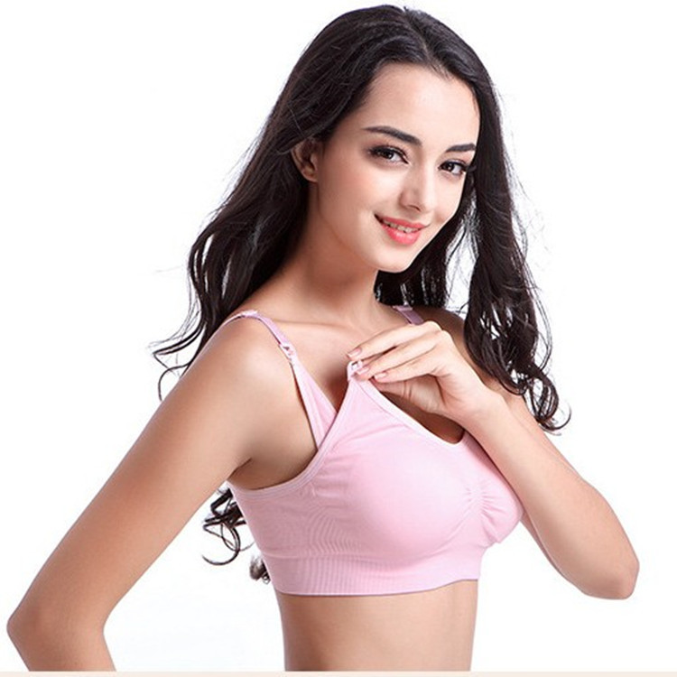 Maternity underwear nursing bra bra seamless wireless adjustment push up plus size breast milk maternity bra breathable