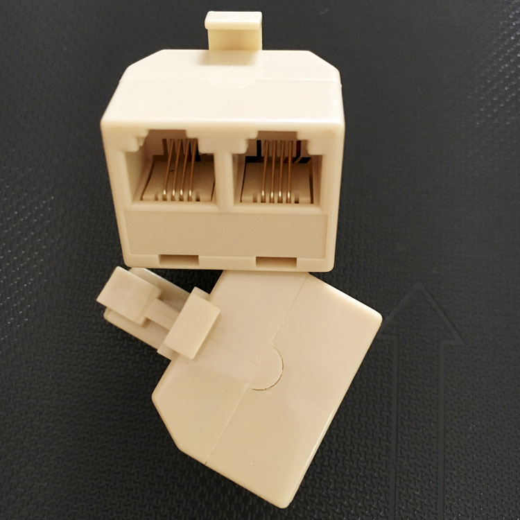 Телефонный разъем RJ11 двойной 6P4C один-два соединительный коробка