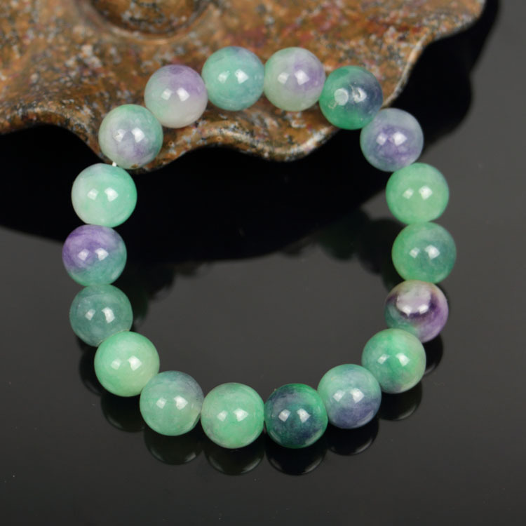 Street Vendor Jade Bracelets, Quartzite Jade, Yunnan Multicolored Jade, Ten-Yuan Style Loose Beads, Street Vendor Style Natural Stone