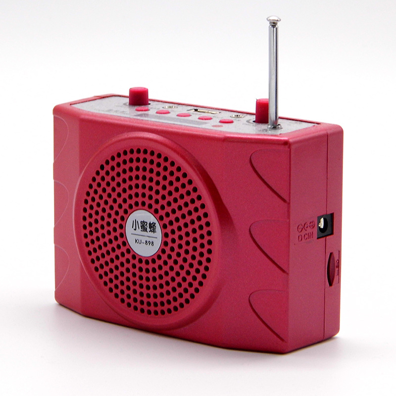 Little Bee Loudspeaker Ku898 Tour Guide Megaphone Square Dance Speaker Radio Bluetooth High-Fidelity Sound Quality
