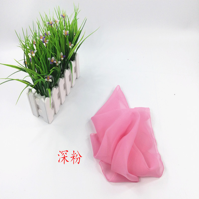 Self-produced direct sales dance handkerchief handkerchief scarf square scarf Jiaozhou Yangko dance scarf wind crisp rain memory chiffon scarf