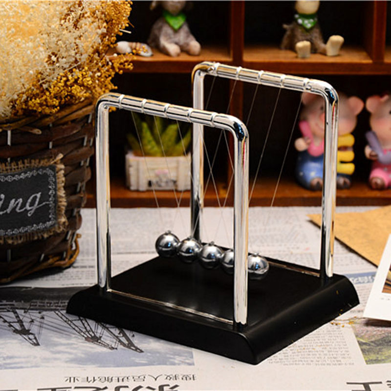 Medium Square Newton Bash Ball Home Decorative Ornaments Gifts Ornaments Strange Craft Small Gifts