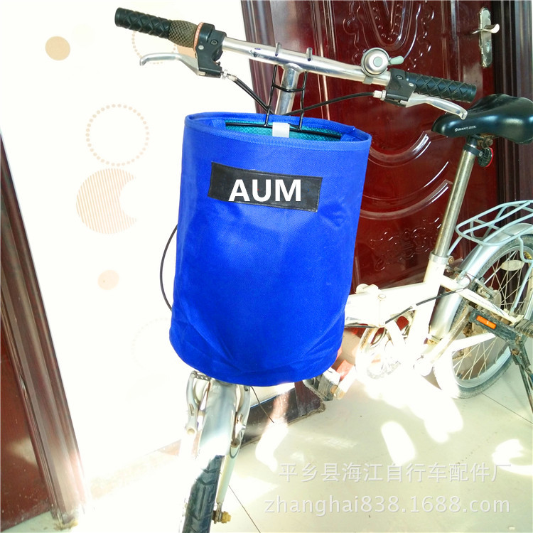 Supply bicycle folding basket basket hanging basket cloth basket cloth basket cloth bag cloth basket