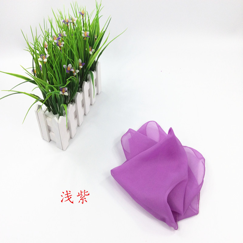 Self-produced direct sales dance handkerchief handkerchief scarf square scarf Jiaozhou Yangko dance scarf wind crisp rain memory chiffon scarf