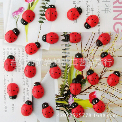 Горячая распродажа, рекомендованный мультяшный мини-цветной жук-майский жук, магнит на холодильник, микландшафт, суккулентный орнамент