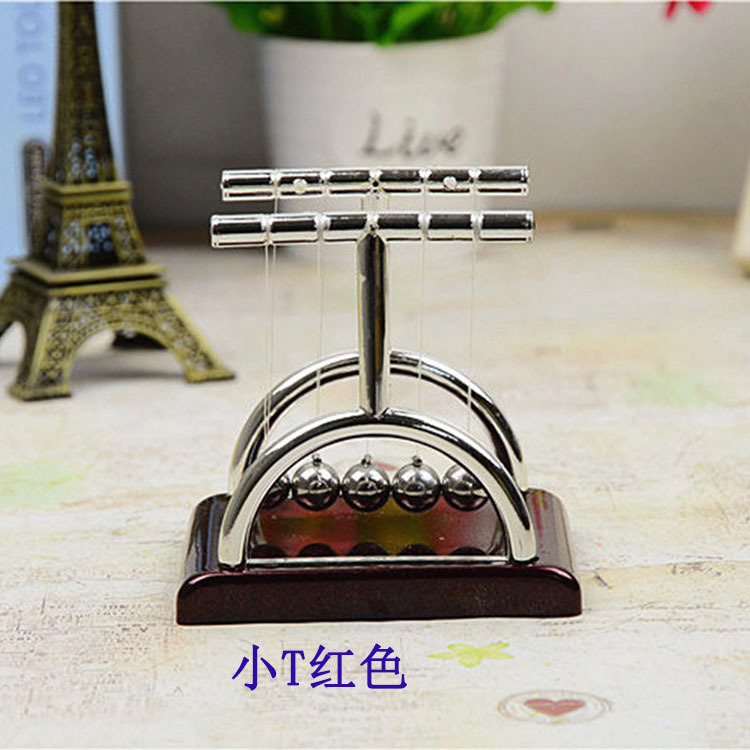 Small Newton Pendulum Bumping Ball Pendulum Ball Decompression Bumping Ball Small Square Force Balance Ball Metal Craft Gift Model