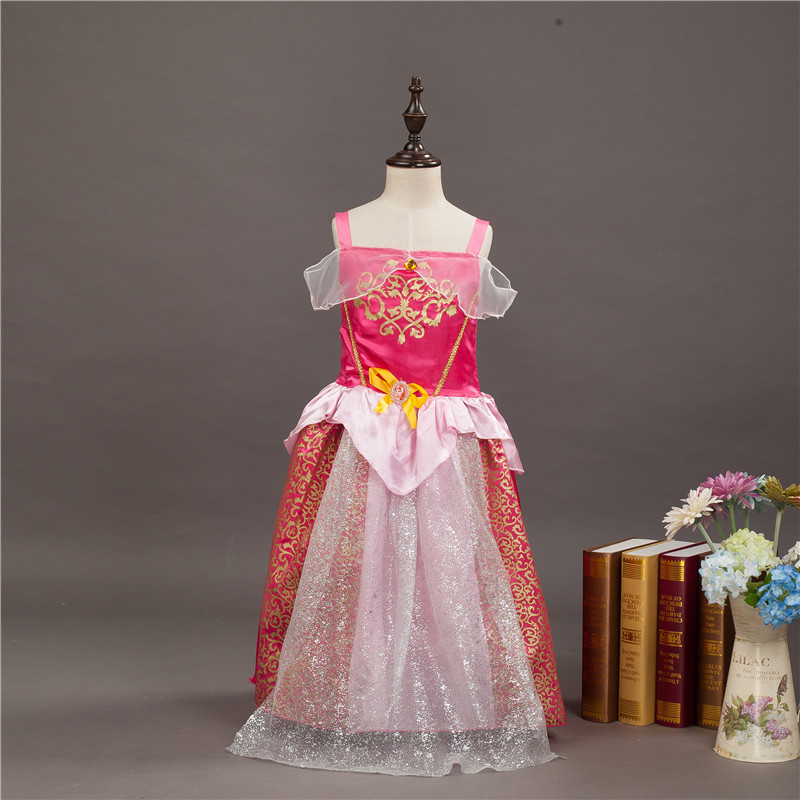 Foreign Trade Halloween Frozen Princess Dress Girls Performance Dress Snow White Cinderella Makeup Dance Dress