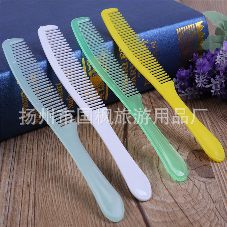 Hotel Hotel Hotel Guest Room Special Disposable Comb Wholesale Translucent Frosted Banana Comb