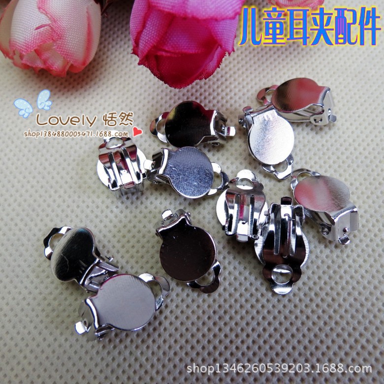 Аксессуары для клипс для детей, безболезненные серьги, мультяшные украшения