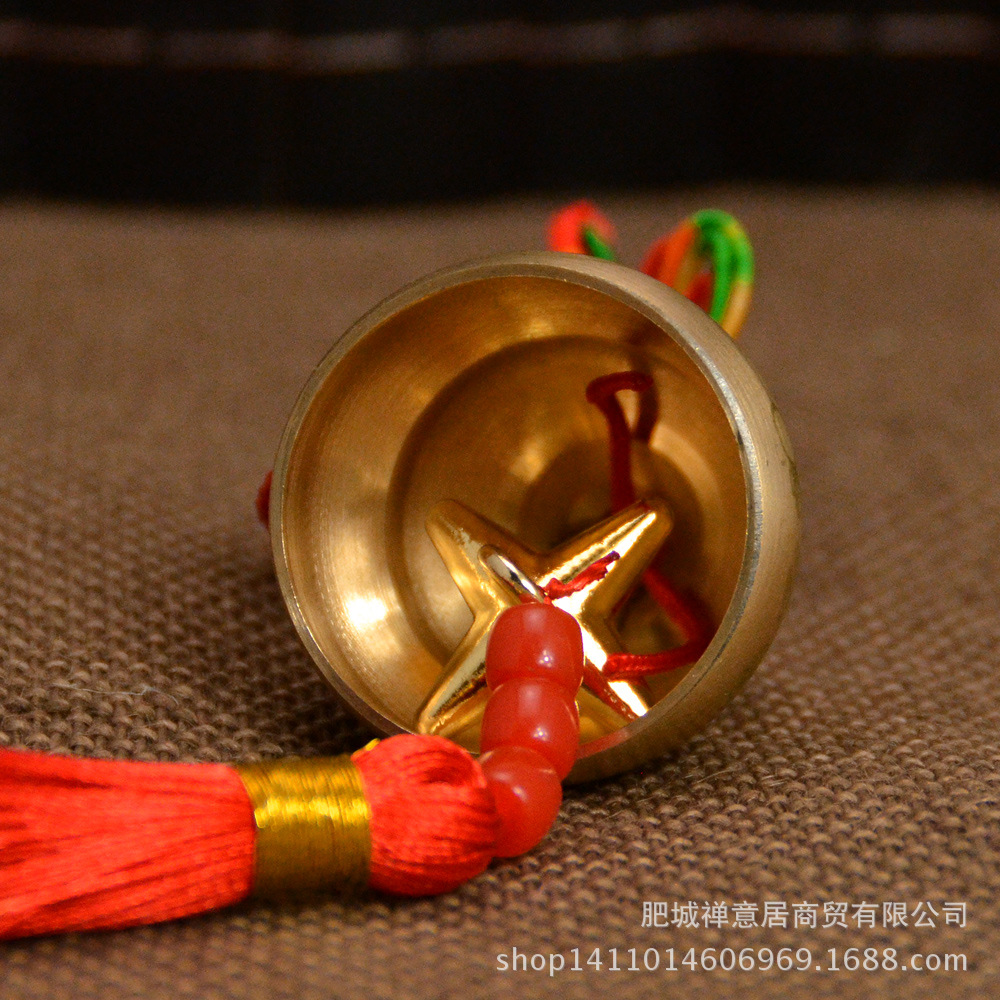 Gourd shape all copper wind chime pendant copper bell large and small copper bell manufacturers wholesale metal copper wind chimes