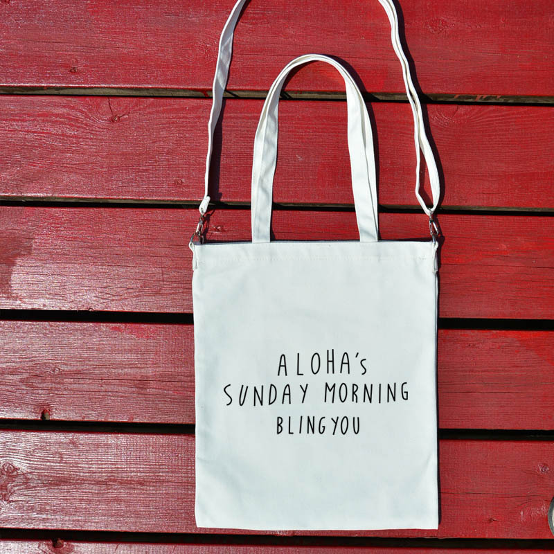 Personality tide canvas bag small fresh art canvas bag a generation of hair